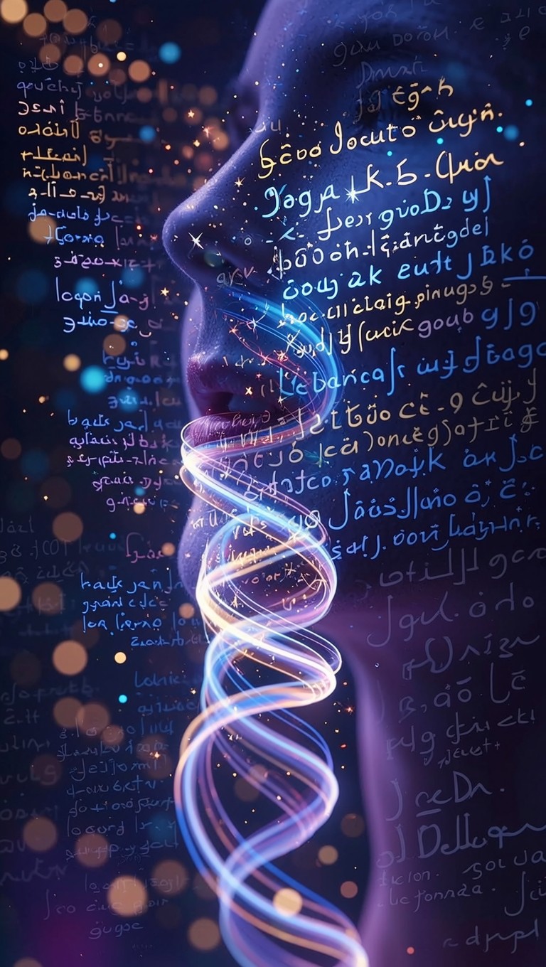 Free Words Become Light Image - Communication, Language, Multilingual ...