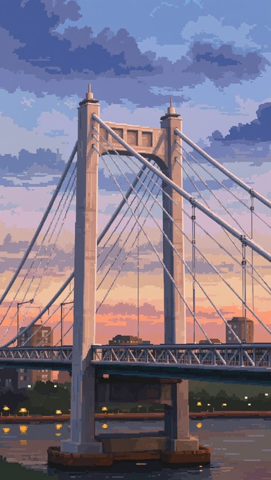 Free Retro Bridge Sunset Photo - Bridge, Pixel, Retro | Download at ...