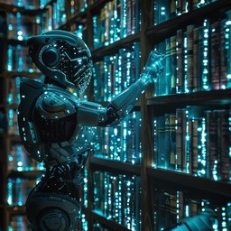 Free Robot Accessing Archives Image - Robot, Library, Archive ...