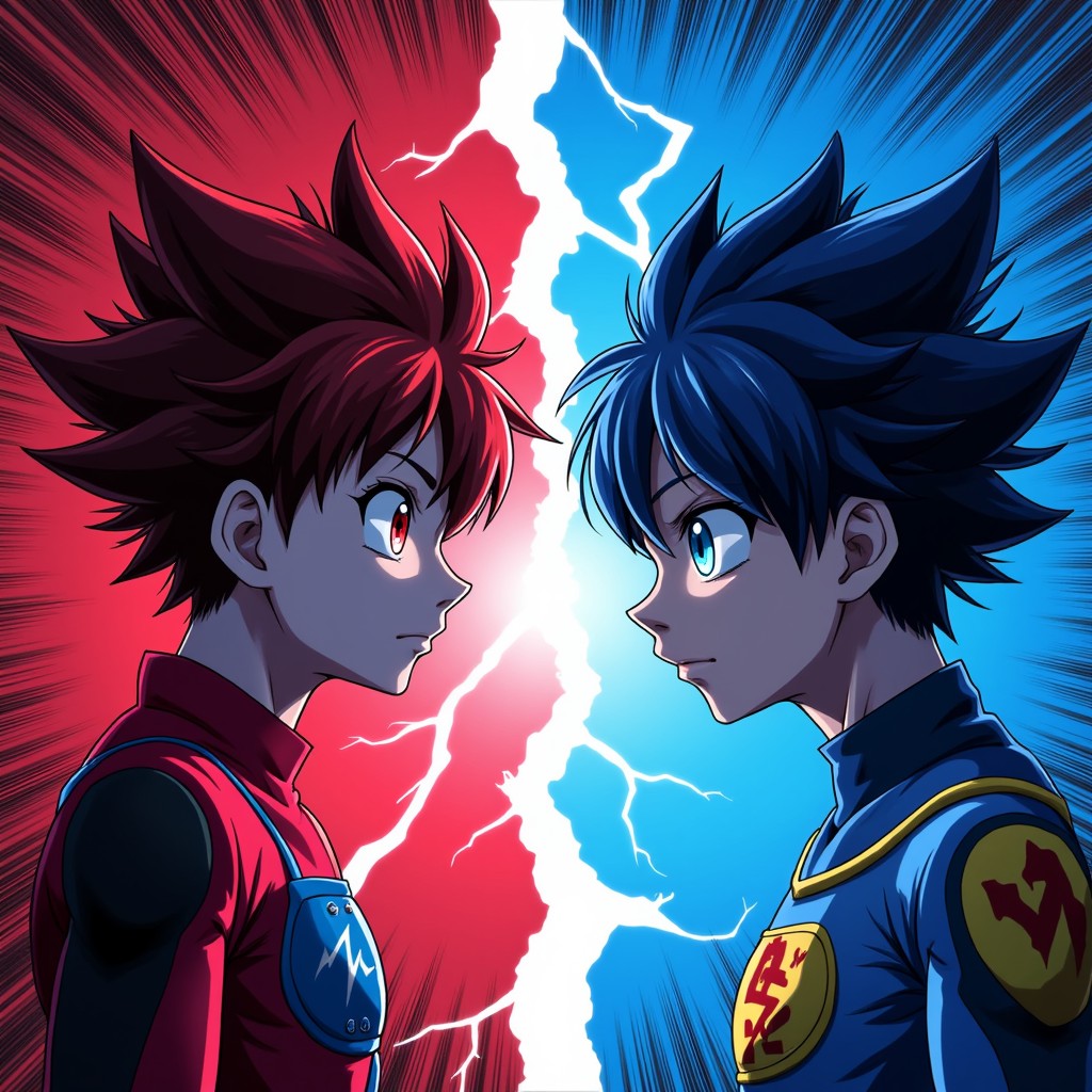Free Rivals Face Off Image - Anime, Rivals, Confrontation | Download at ...