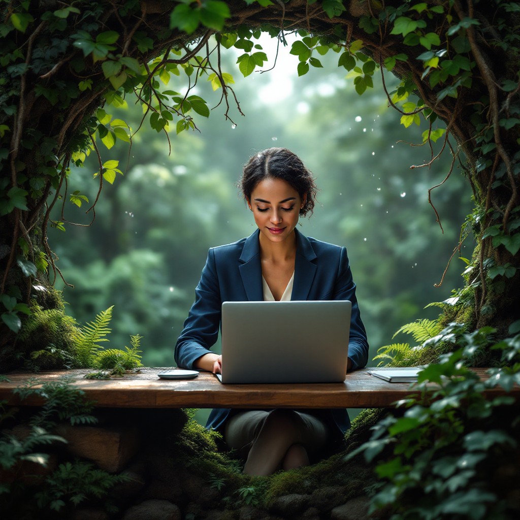 Free Nature Meets Work Image - Forest, Workspace, Nature | Download at ...