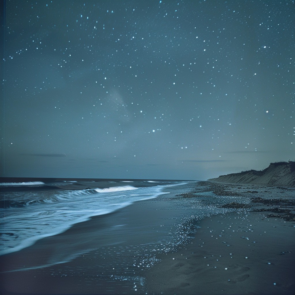 Free Starry Beach Night Image - Beach, Stars, Night | Download at StockCake