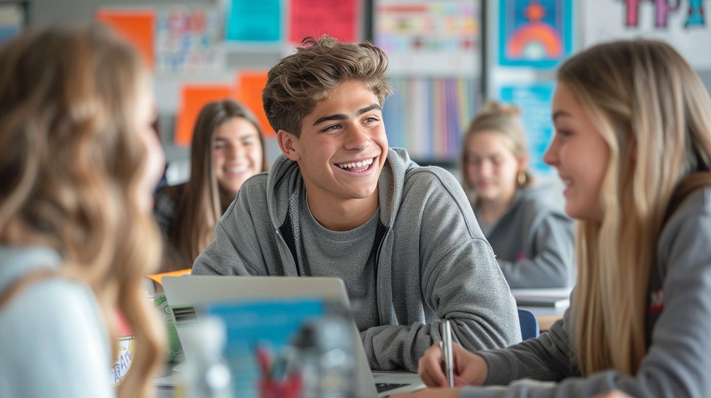 Student Friendly Free Classroom Friendly Chat Image - Student, Classroom, Discussion ...