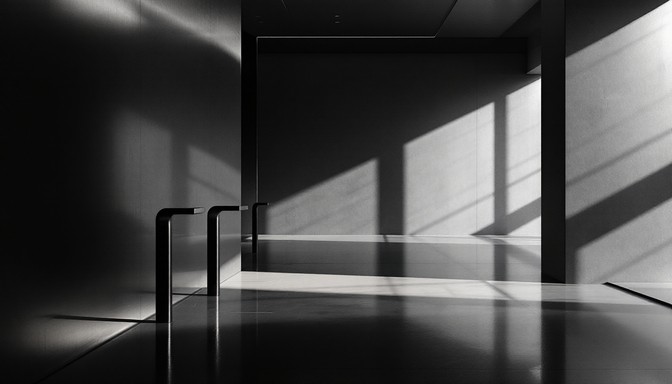 Geometric Capture Light Free Geometric Light Play Image - Minimalist, Cinematic, Monochromatic ...