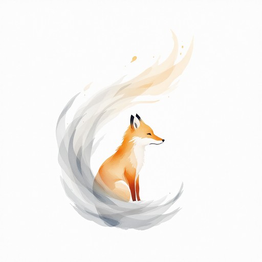 Foxes Using Energy Free Ethereal Fox Spirit Image - Fox, Watercolor, Minimal | Download at ...