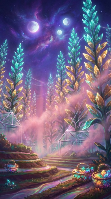 Download Enchanted Glowing Farmland Image - Fantasy, Surreal ...