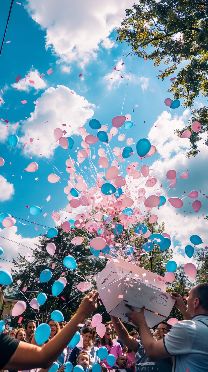 Free Celebratory Balloon Release Image - Celebration, Balloons, Sky ...