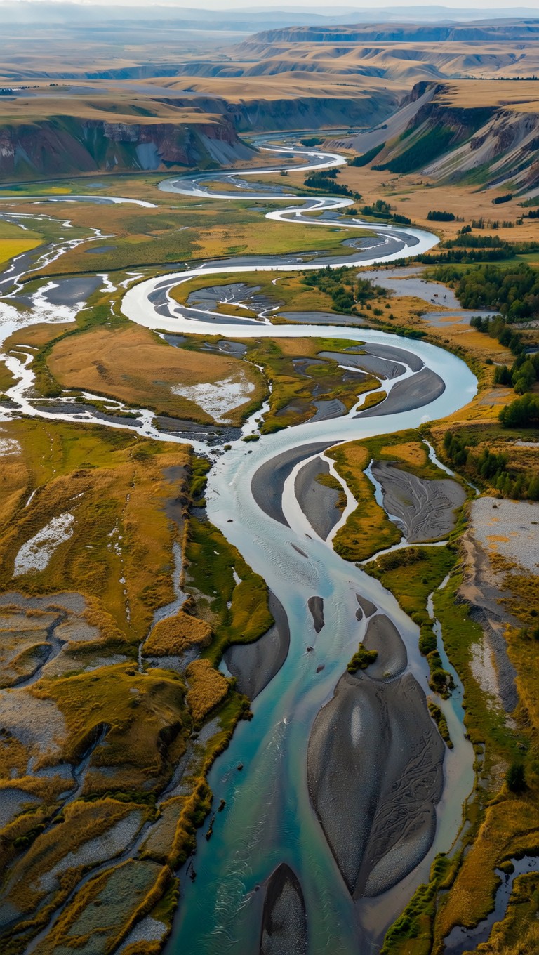 Land Of Rivers Free River Carves Land Image - River, Aerial, Landscape | Download at ...