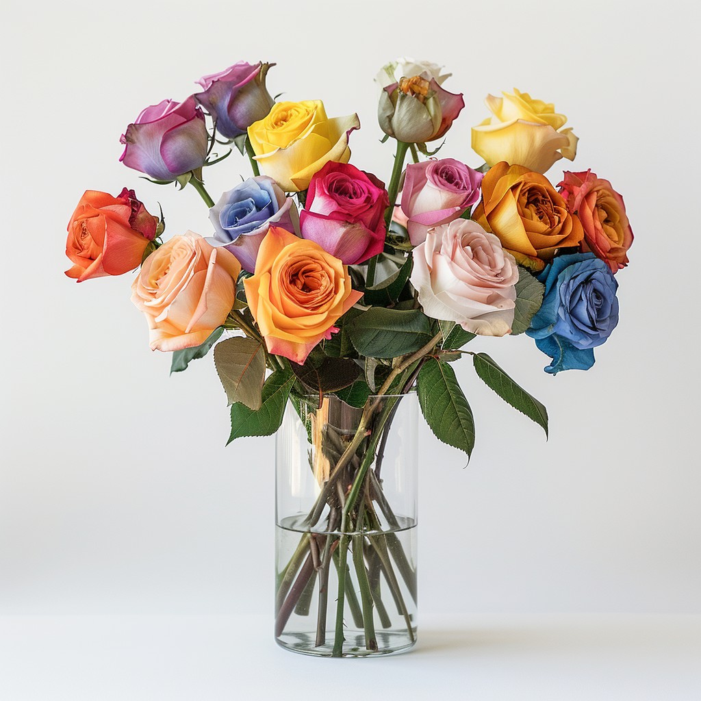Free Colorful Roses Display Image - Roses, Bouquet, Colorful | Download ...