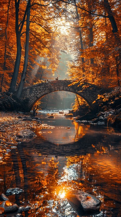 Free Autumn Stone Bridge Image - Autumn, Bridge, Stone | Download at ...