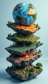Random Earth Structures Photo Free Stacked Geological Wonders Image - Earth, Geology, Layers ...