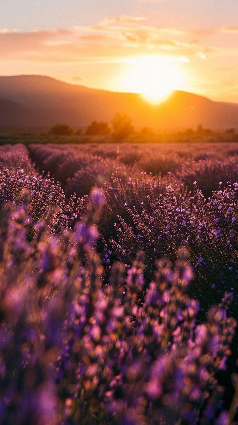 Free Sunset Lavender Field Image - Sunset, Lavender, Field | Download ...