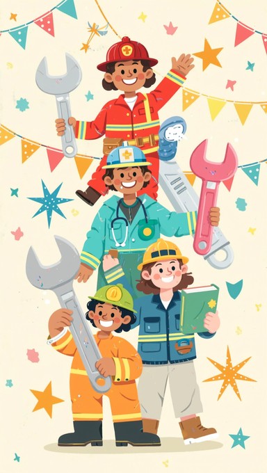 Free Community Heroes Unite Image - Illustration, Vector, Children ...