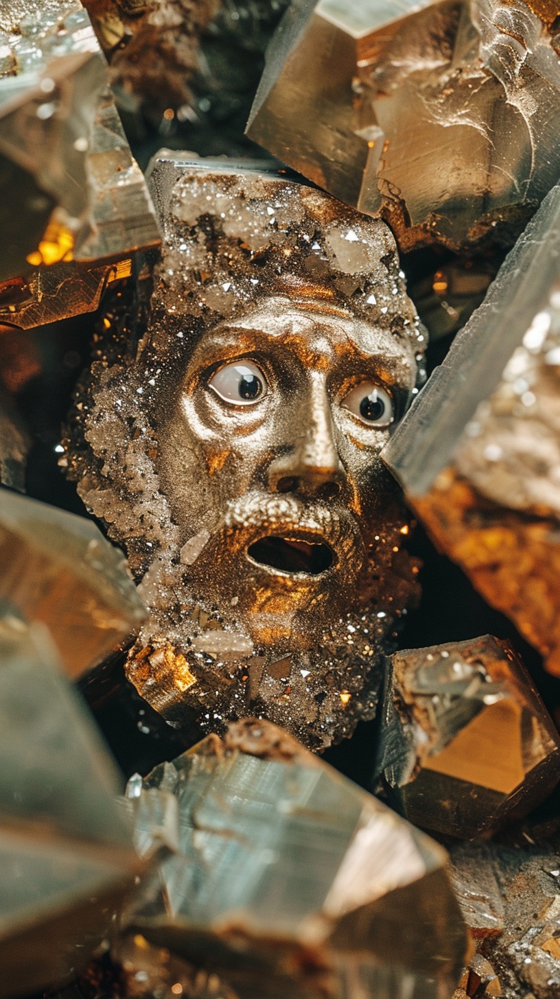 Crystalized Corpse Free Entombed Crystal Face Image - Crystal, Sculpture, Art | Download ...