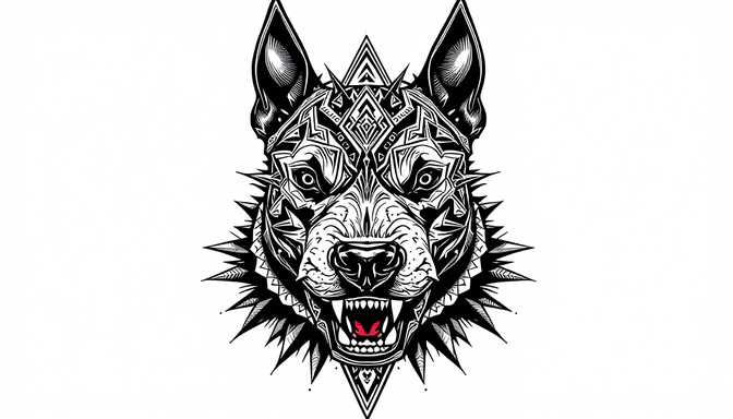 Free Geometric Dog Tattoo Image - Tattoo, Blackwork, Tribal | Download ...