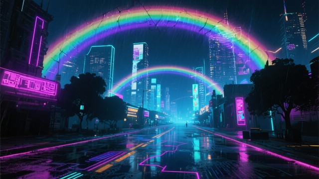 Free Neon Cyber Rapper Image | Download at StockCake