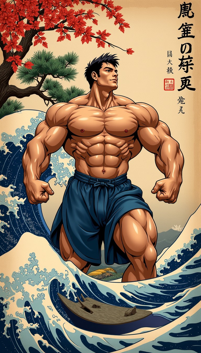Free Strength Meets Tradition Photo - Bodybuilder, Anime, Muscular ...
