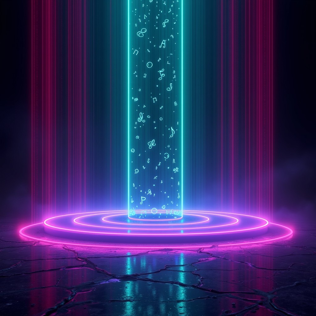 Free Neon Sound Waves Image - Neon, Cyberpunk, Visualizer | Download at ...