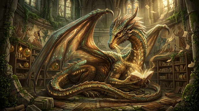 Free Dragon Guards Knowledge Image - Dragon, Books, Fantasy | Download ...