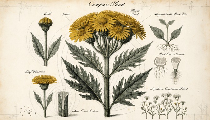 Free Compass Plant Illustration Image - Botanical, Illustration ...