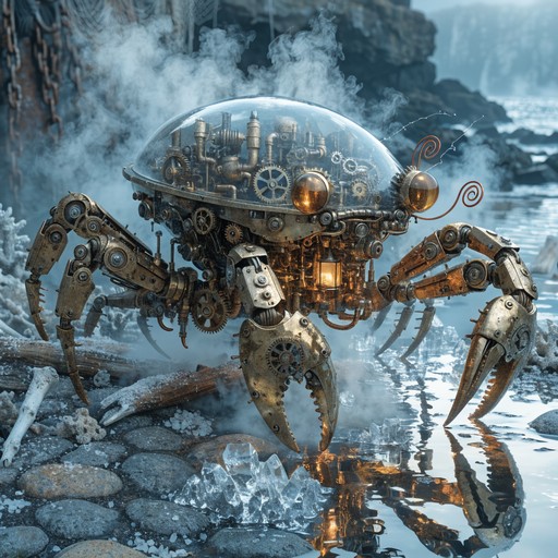 Free Mechanical Crab Creature Image - Steampunk, Mechanical, Crab ...