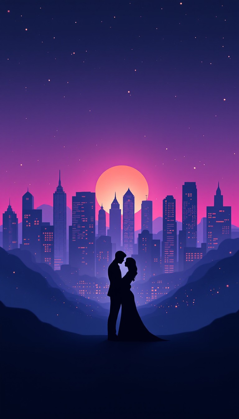 Free Romance Meets Skyline Photo - Romantic, Cityscape, Twilight ...