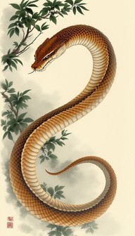 Asian Snake Pattern Free Serpentine Asian Art Image - Snake, Oriental, Brushwork | Download ...