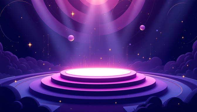 Star Platform Rising Free Cosmic Platform Illuminated Image - Cosmic, Purple, Platform ...