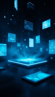 Free Floating Digital Interfaces Image - Holographic, Interface ...