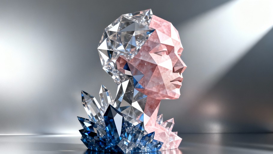 Free Crystal Human Emergence Image - Crystal, Geometric, Metamorphosis ...