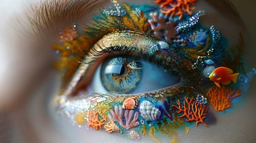 Free Oceanic Eye Art Image - Ocean, Art, Eye | Download at StockCake