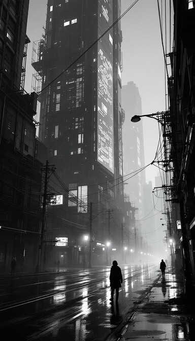 Free Rainy Noir City Image - Noir, Rain, Urban | Download at StockCake