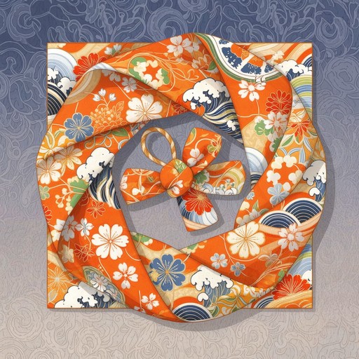 Free Unfurling Japanese Obi Image - Watercolor, Japanese, Obi ...