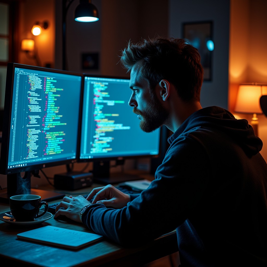 Free Code Night Glow Image - Programmer, Coding, Developer | Download ...