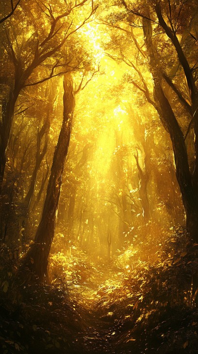 Free Golden Forest Path Image - Forest, Golden, Sunlight | Download at ...
