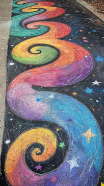 Free Colorful sidewalk art Image - Art, Sidewalk, Chalk | Download at ...