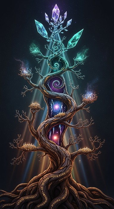 Free Cosmic Tree Ascending Image - Tree, Fantasy, Surreal | Download at ...