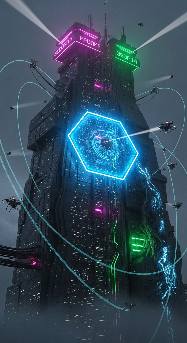 Free Cyberpunk Fortress Tower Photo - Cyberpunk, Fortress, Tower ...