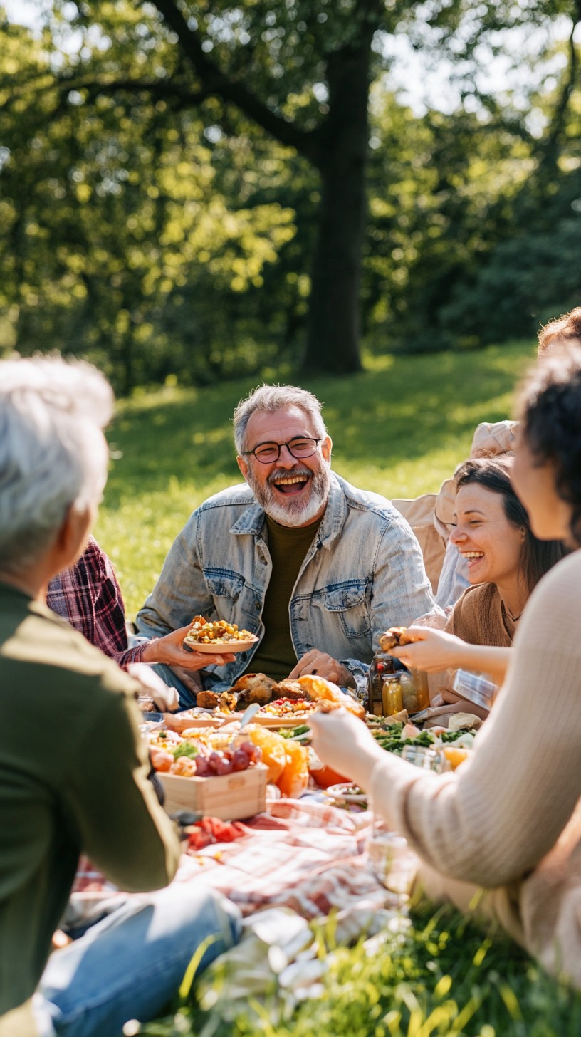 Free Joyful Outdoor Lunch Image - Outdoor, Laughter, Family | Download ...