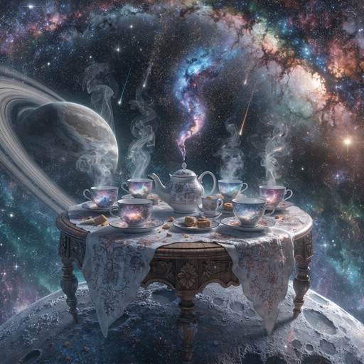 Free Cosmic Tea Party Image - Cosmic, Surreal, Tea | Download at StockCake