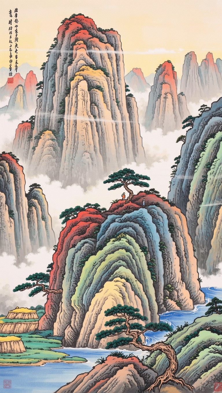 Show Shui Free Vibrant Shan Shui Image - Mountains, Shan-shui, Landscape ...