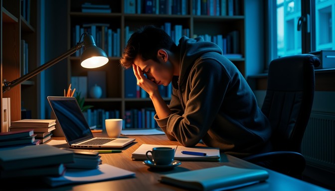 Free Midnight study struggle Image - Exhaustion, Studying, Deadline ...
