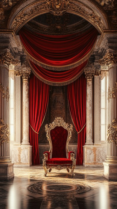 Free Ornate Throne Room Image - Throne, Velvet, Curtains | Download at ...