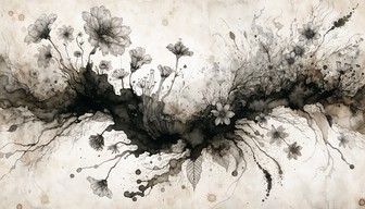 Free Botanical Ink Blossoms Image - Botanical, Wildflowers, Ink ...