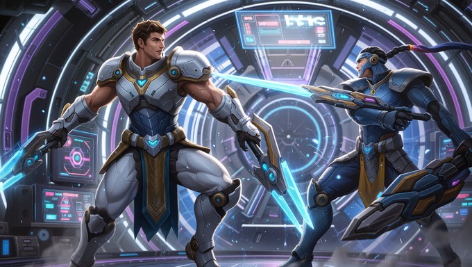 Free Digital Gladiator Combat Image - Gladiator, Futuristic, Arena ...