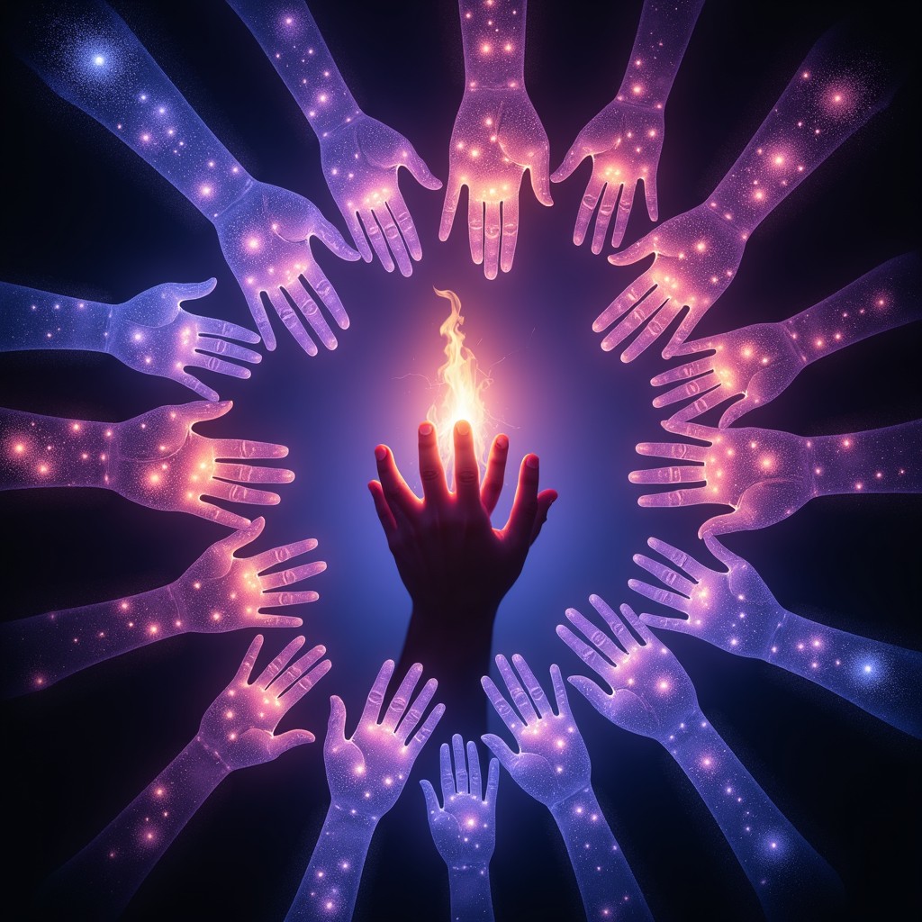 Free Mystical Hands Circle Image - Hands, Purple, Mystical | Download ...