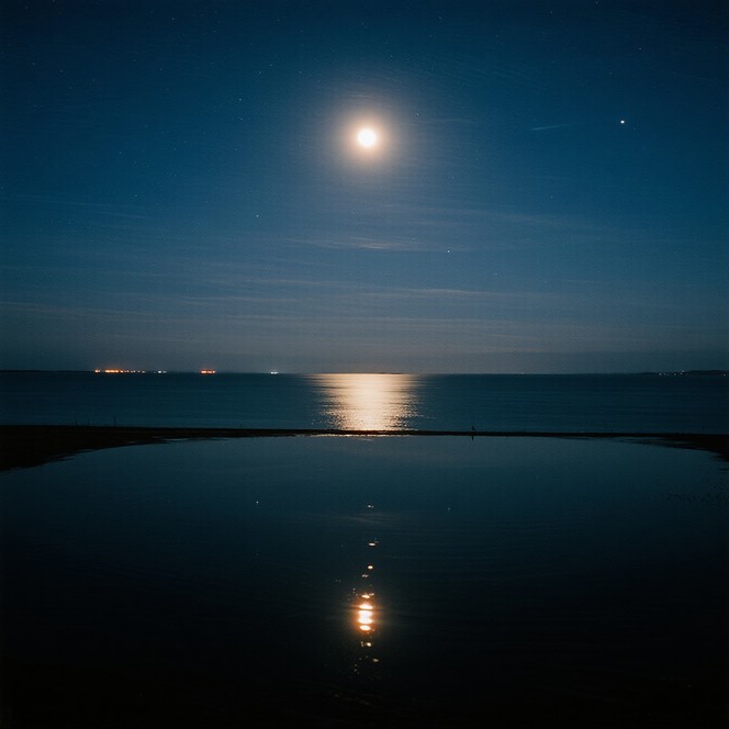 Moon Flection Free Lunar Ocean Reflection Image - Moon, Ocean, Reflection | Download ...