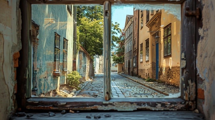 Free Urban Window View Image | Download at StockCake