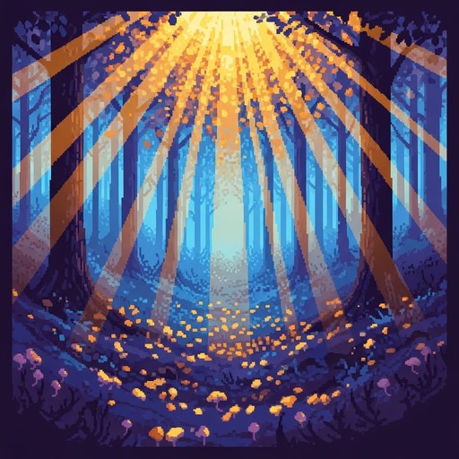 Free Forest Light Beams Image - Forest, Pixelart, Nature | Download at ...