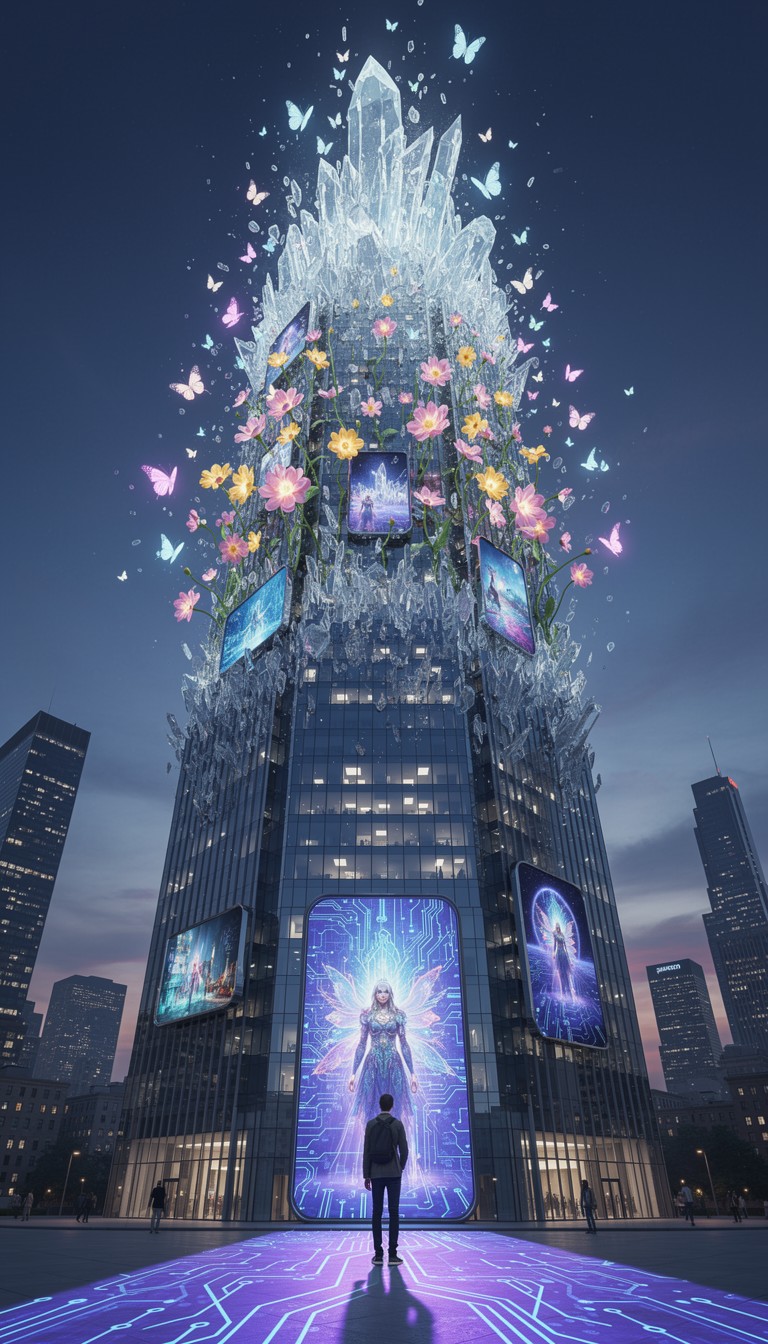 Free Building Becomes Magic Image - Skyscraper, Transformation, Surreal ...
